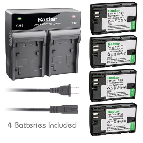LP-E6 Battery or Dual Rapid Charger for Canon EOS R Mirrorless Digital Camera - Picture 20 of 20