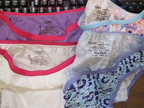 New Hanes,Fruit Loom Etc ❤️ Size 12 ❤️ Girls' Bikini Briefs 4 Pk Choice of Group - Picture 90 of 219