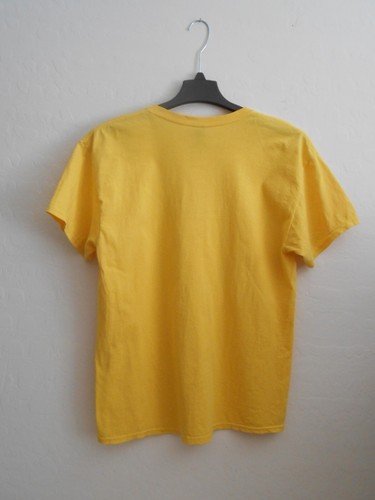 Camiseta Remember Me Talla Grande Amarilla Algodón Pesado - Imagen 4 de 5