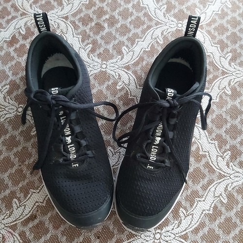 Lonsdale - Zapatos para correr Alton con cordones - Talla 9 - Blanco y negro - En muy buena condición - Imagen 2 de 8