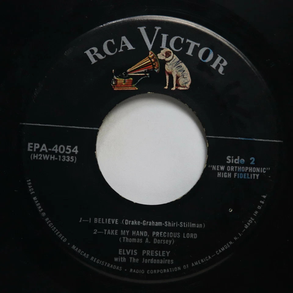 ELVIS PRESLEY - PEACE IN THE VALLEY EP (W/PS) - GOSPEL 45 Foto 4 de 4