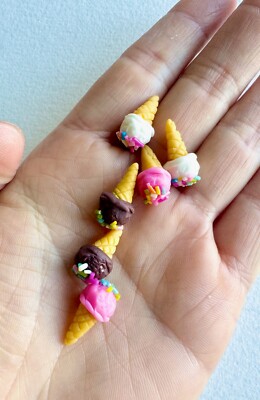 wholesale 1:12 Handmade Miniature cupcake donuts Chocolate dessert candy cake