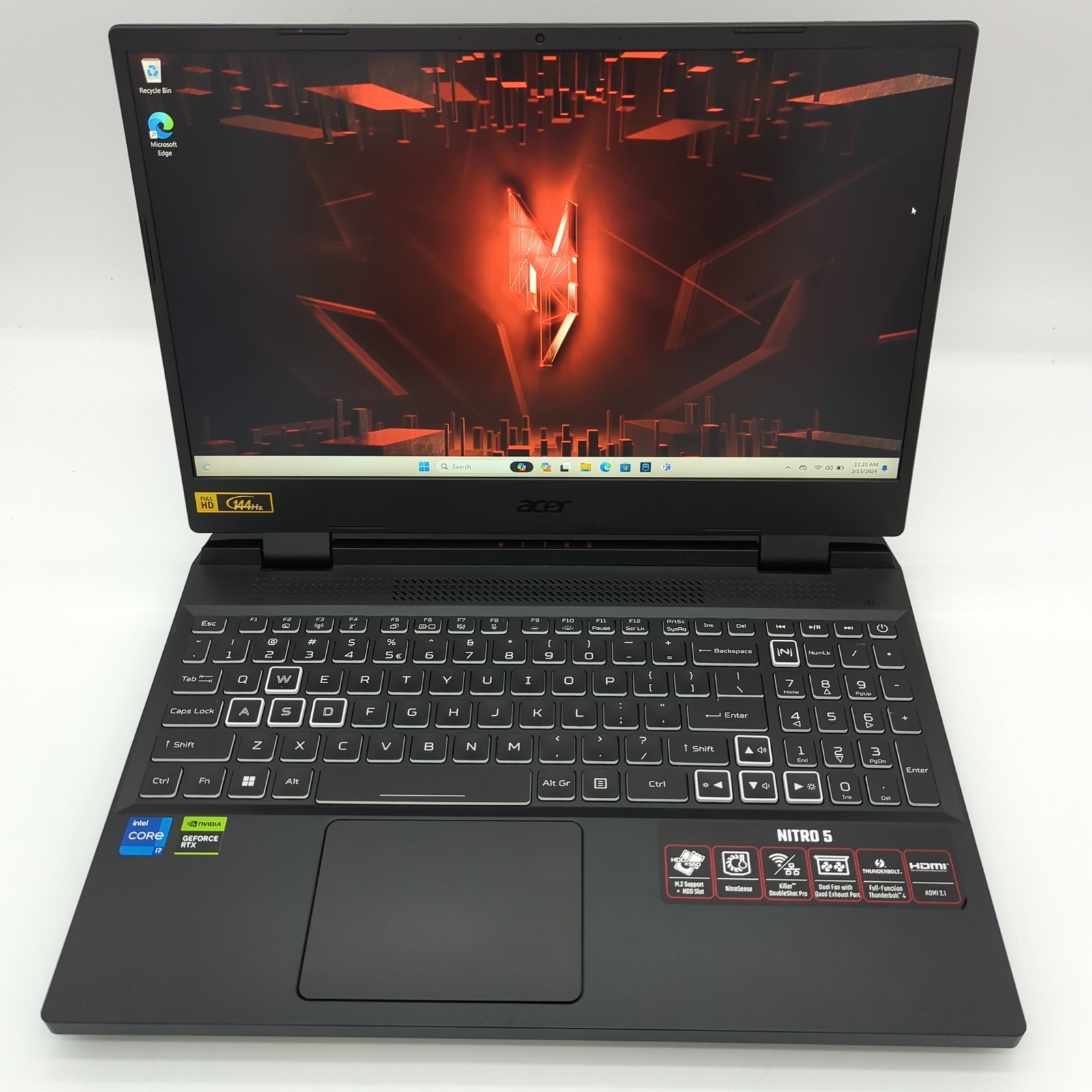 Acer Nitro 5 N22C1 15.6" i7-12650H 2.7GHz 16GB RAM 1TB SSD GeForce RTX ...