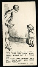 Tobacco Card, Rothmans, PUNCH JOKES, 1935, Magazine Cartoon, #45