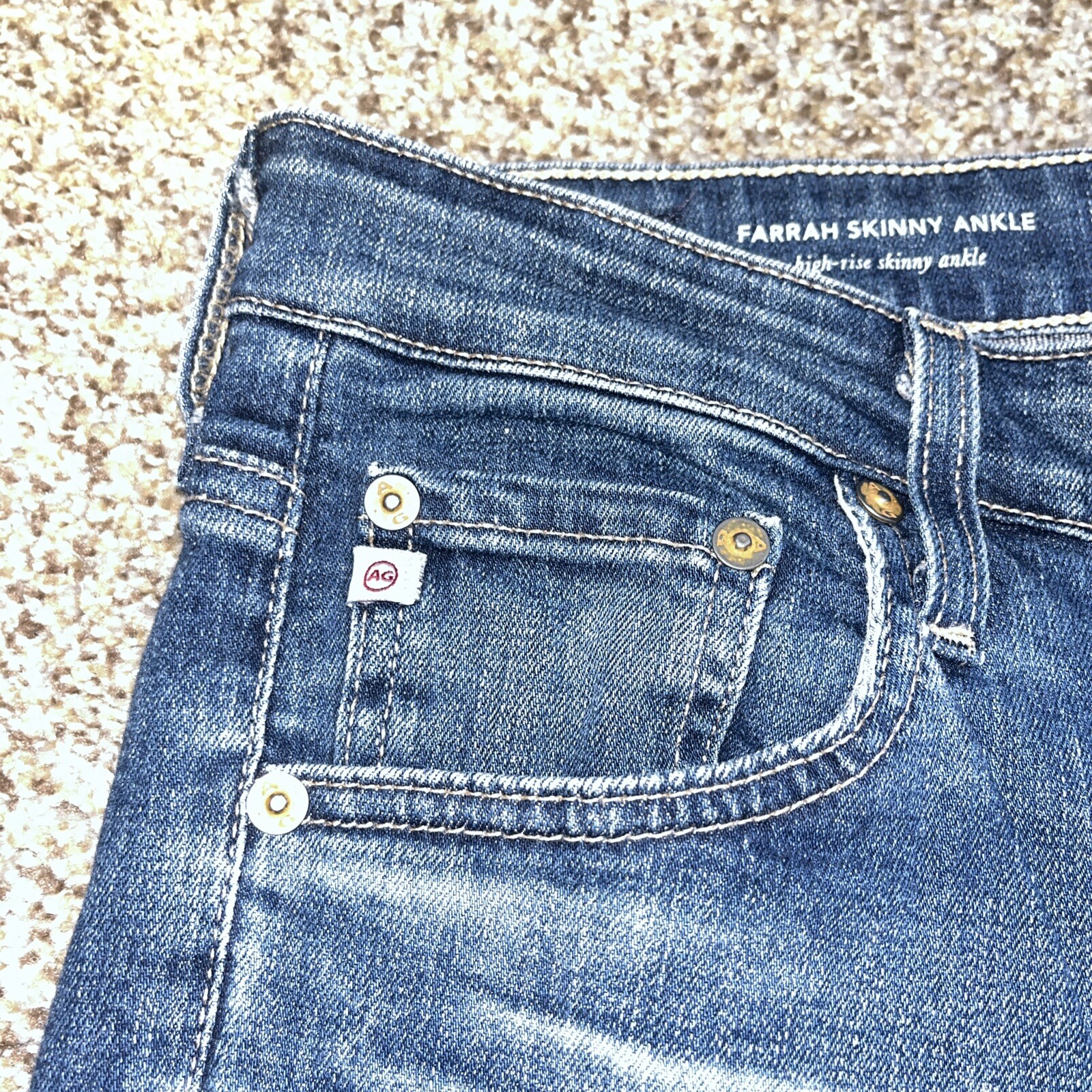 AG Adriano Goldschmied Jeans Womens 30 Farrah High Rise Skinny Ankle (30x29) - View 3