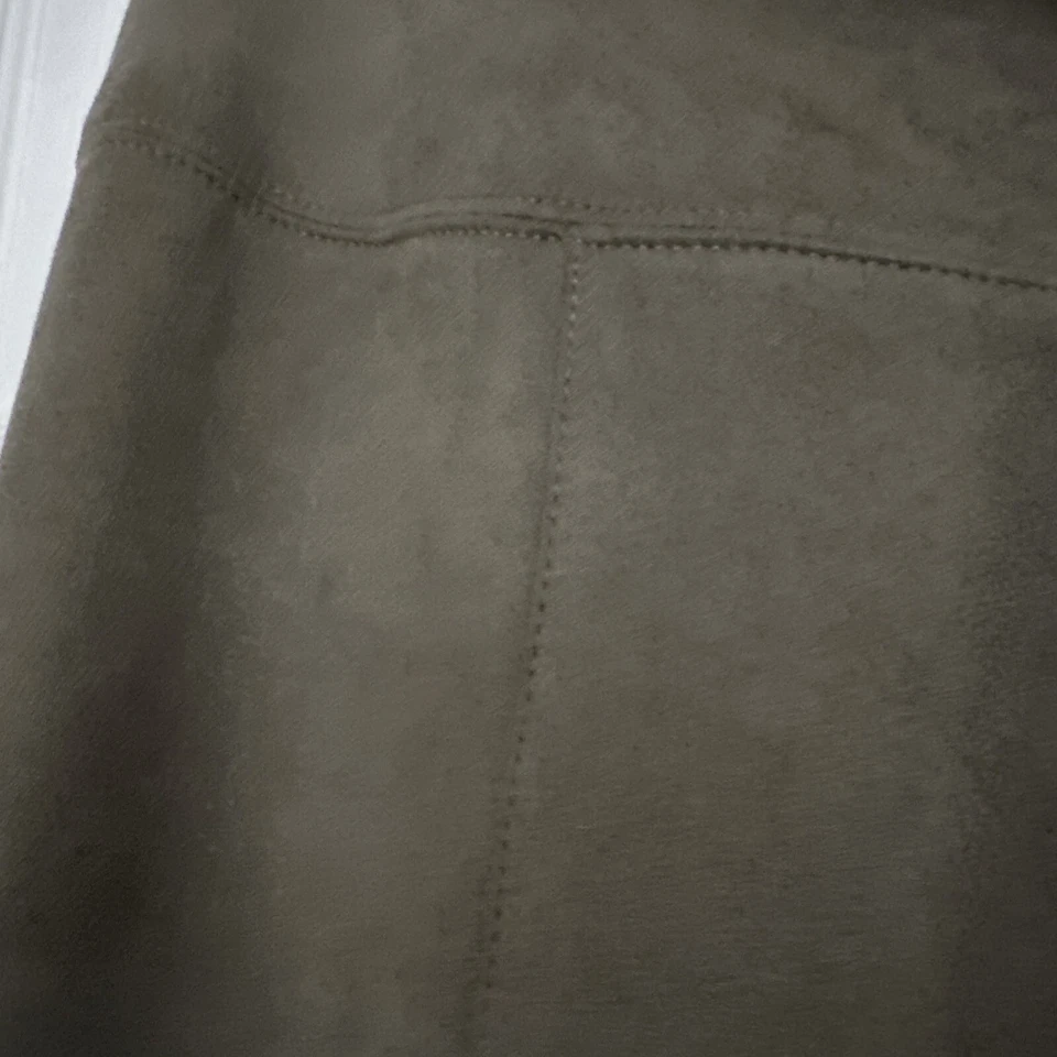 Leggings WHBM PASARELA Talla 12 Verde Oliva Imitación Gamuza Leggings Foto 2 de 4