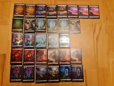 Magic The Gathering Full Art Basic Land Bundle 31 Karten 19 Foils Near Mint MTG