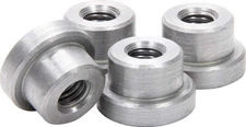 Allstar Performance Weld On Nuts 3/8-16 Thread Short 4pk 18549
