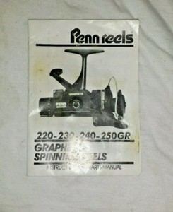 PENN REELS 240 GR SPINNING REEL MANUAL