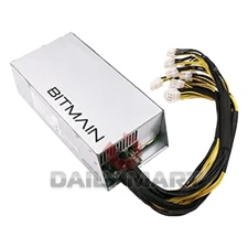 Used & Tested BITMAIN APW3++ Power Supply PSU for Antminer 1200-1600W 110-240V