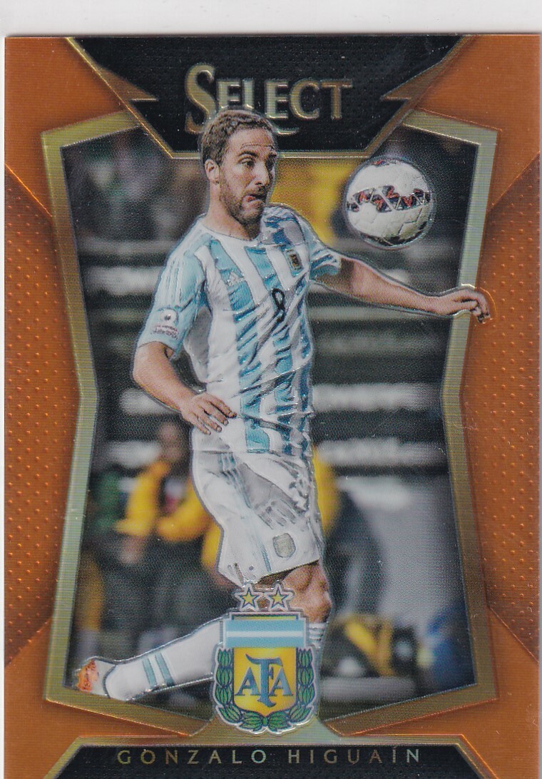 スポーツ選手 PANINI SELECT GONZALO HIGUAIN Panini Select Football 2015/16 No. 64 Gonzalo Higuain Orange