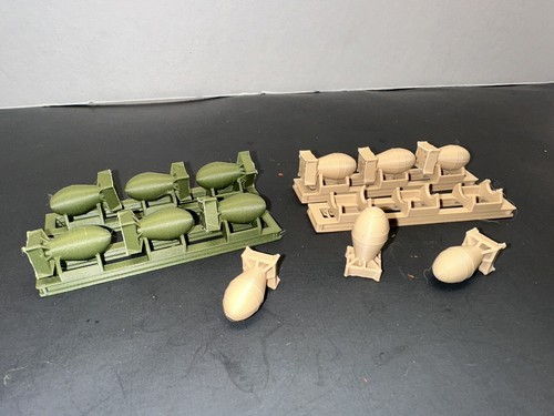 N Scale 1:160 Nuke / Atomic Bomb Load Military Army Flat Cars Gondolas (12 Pack) - Picture 5 of 6