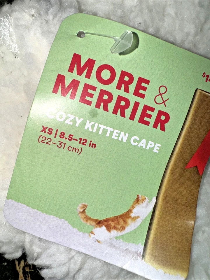 Chaqueta Cozy Kitten Cape de More & Merrier NUEVA CON ETIQUETAS blanca Foto 3 de 3