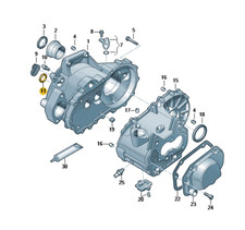Original Wellendrichtring Getriebe VW Audi Skoda Seat - 02T311113A