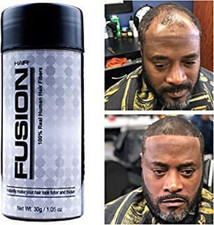 HAIR FUSION - 100 Real Human Hair Fibers - Conceal bald and thinning BLACK 