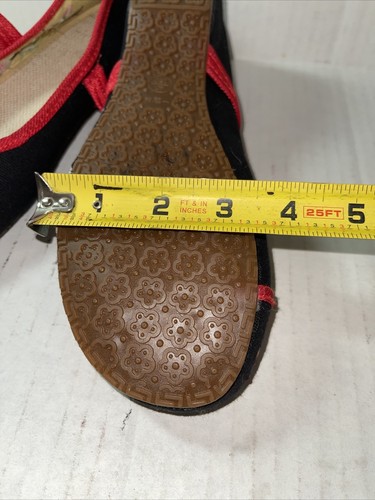 Women Slippers Slip-On House Shoes Calpurnia Black 9 In. M Canvas - Picture 5 of 5