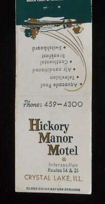 1950s Hickory Manor Motel Aquacade Pool Switchboard Routes 14 31 ...