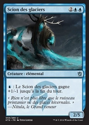 MTG Magic KTK - (4x) Scion of Glaciers/Scion des glaciers, French/VF