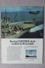 3/1983 PUB BOEING HELICOPTER H-46 DEPARTURE US NAVY SPECIAL DELIVERY ORIGINAL AD