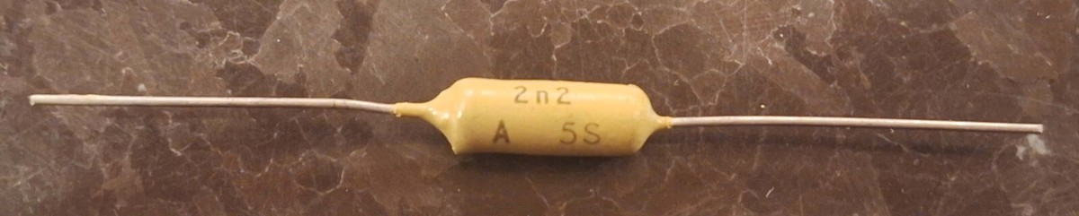 キャップ URH URH C 001 SUPPLEX C PACK MUSTARD NOS Mullard/Philips Mustard Capacitor 0.0022uF 2n2 400V for
