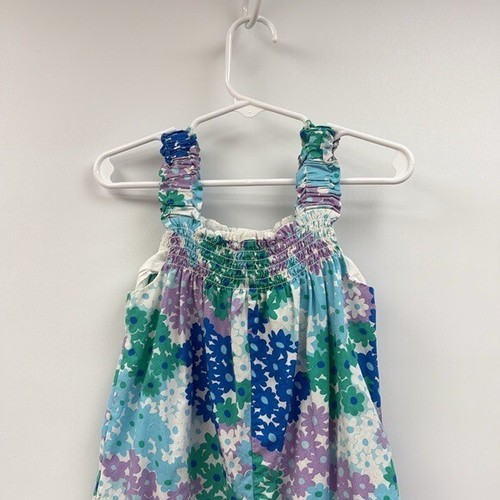 Girl's Mini Boden 100% Cotton Floral Sleeveless Wide Leg Jumpsuit 4-5 YRS. - Picture 3 of 9
