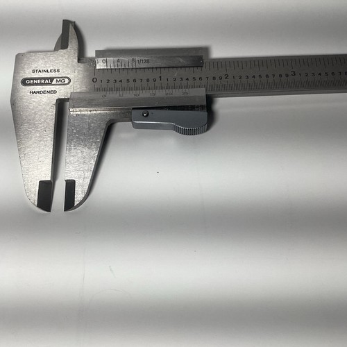 General MG 6 “ Inch Vernier Caliper with Fine adjustment 1/128”, 1/1000” Vintage - Picture 8 of 12