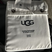 UGG Twin XL Long Sheet Set. Bright White Cooling Technology NWT