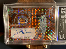 BRANDON INGRAM 2017 SPECTRA LOCKED IN NEON ORANGE /5 - ARENA CLUB 9.5 & 10 AUTO