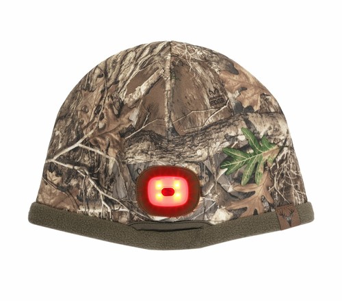 HOT SHOT Men’s Camo Rechargeable LED Lighted Fleece Beanie – Realtree Hunting - Picture 3 of 5