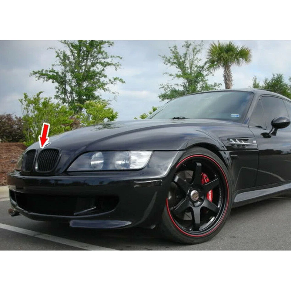 Front Grilles Grill Matte Black Fit for BMW Z3 1996-2002 Convertible Coupe Foto 2 de 4