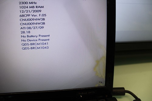 HP PROBOOK 4415S  AMD TURION 2 DUAL CORE @2.3GHZ 1GB Ram PARTS OR REPAIR #110 - Picture 4 of 7