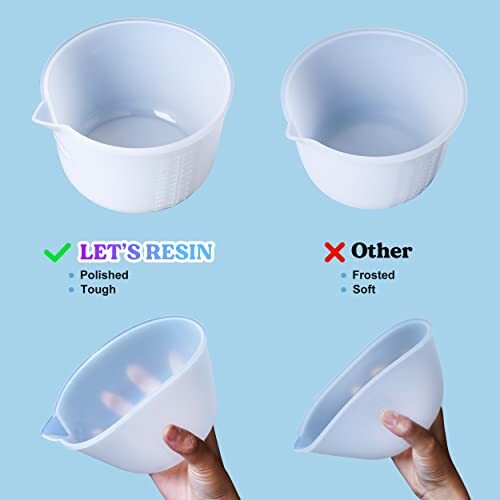 Large Silicone Measuring Cups 600ml/20oz Resin Mixing Cups 2pcs 100ml Measuring - Picture 3 of 6