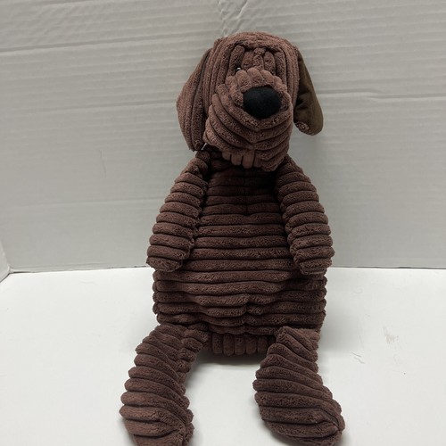 Jellycat London Roy braun Cord Hund sitzend 16 Zoll Plüsch