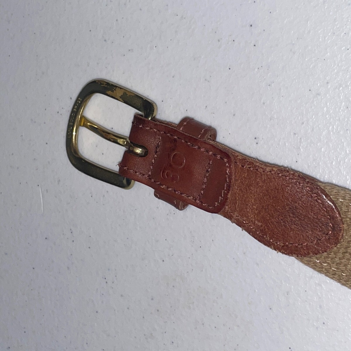 EUC Leather Man Limited Leather Canvas Belt Marlin Sailfish 