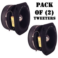 Pair Of Pyramid Tw46 1.5 400 Watt Die-cast Aluminum Titainium Super Tweeters on sale Pair Of Pyramid Tw46 1.5 400 Watt Die-cast Aluminum Titainium Super Tweeters on sale