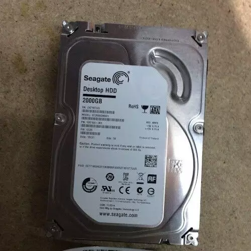 Seagate 2TB Desktop 3.5in HDD SATA ST2000DM001 Hard Disk Drive Silver Au Seller - Picture 1 of 2