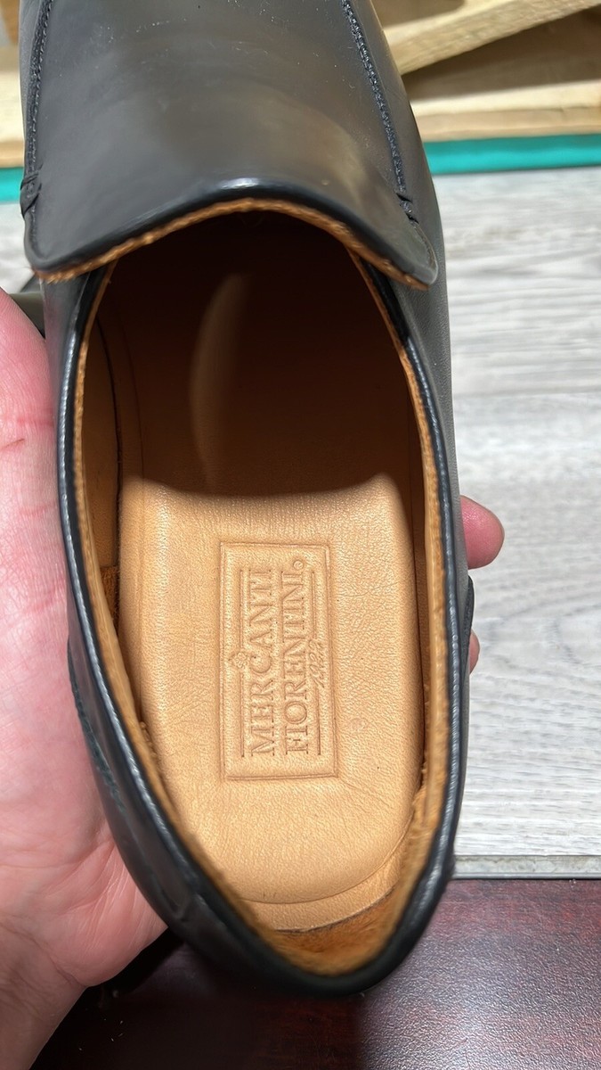 Mercanti Fiorentini Black Leather Horsebit Loafers, Men’s SZ 9.5 M, box 18 Mercanti Fiorentini | Shoes | Mens Loafers Size 3 Mercanti  main image 3