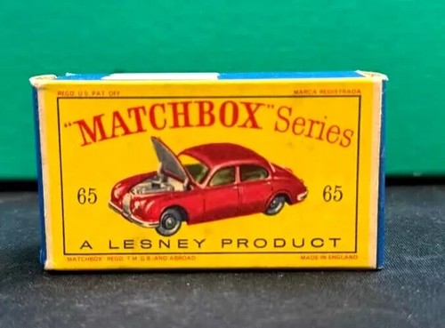 Vintage Lesney Matchbox no. 65 Jaguar 3.8 Sedan w/Original Box ~ New ~ - Picture 6 of 8
