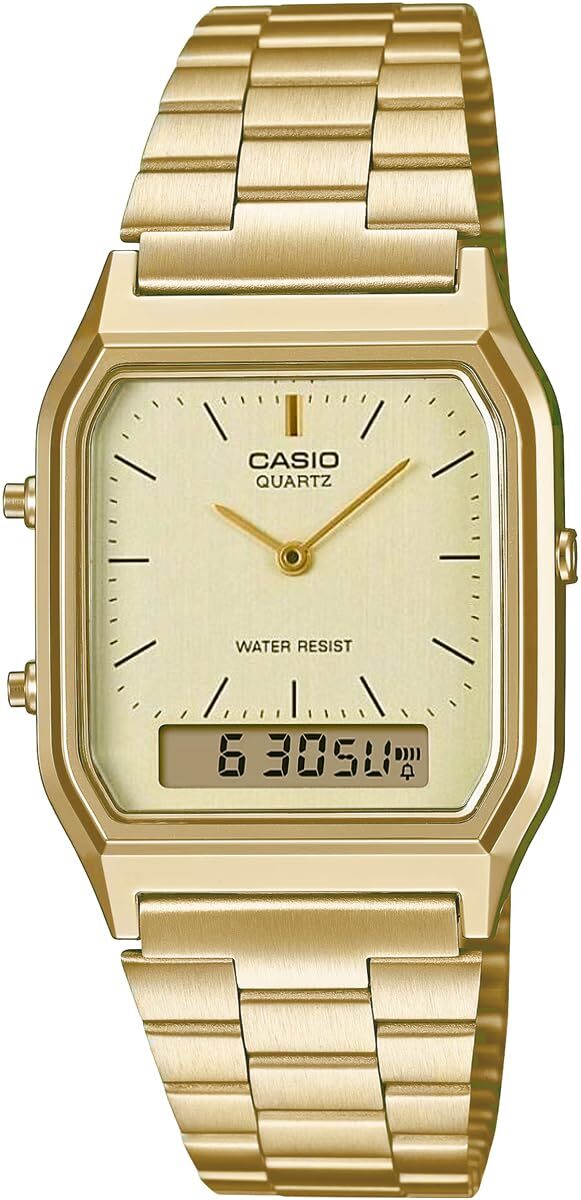 Ana-Digi AQ-230GA-9DMQ CASIO Unisex Vintage Quartz Series Watch - vintagewatches.pk