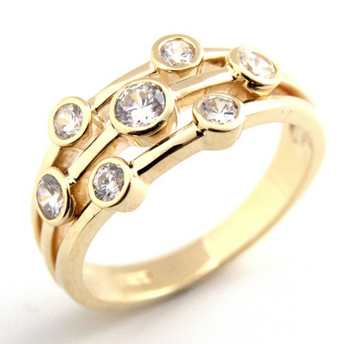 18ct Gold 0.55ct Diamond Raindance Scatter Ring UK Hallmarked - Picture 6 of 9