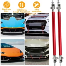 2Packs Car Universal Bumper Lip Splitter Rods Strut Tie Heavy Duty Bar Support