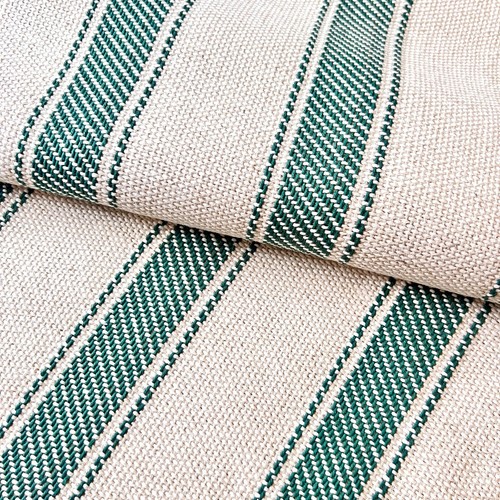 Thick TALARA Linen look wide Stripe Fabric. 290 cm wide, Price per 1/2 metre - Picture 12 of 17