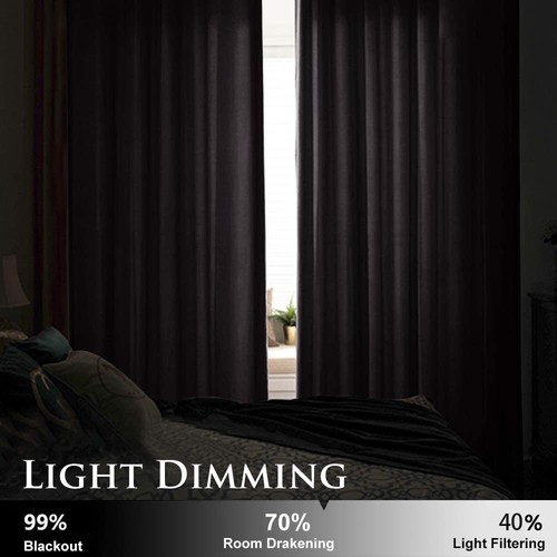 2X Luxury Velvet Blackout Curtains Eyelet Thermal Thick Window Curtain Draperies - Picture 79 of 96