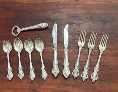 TOWLE El Grandee 1964 Sterling Silver 3 Fks 4  Spn. 2 Knife 925 Bottle Opener