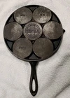 Vintage Griswold No 34 Cast Iron Plett/ Plattar Swedish Pancake Pan