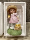 Avon Easter Girl With Chicks Figurine 1985- New , No Box