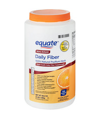 Equate Fiber Powder Psyllium Husk Orange 48.2 oz Digestive Support Bulk