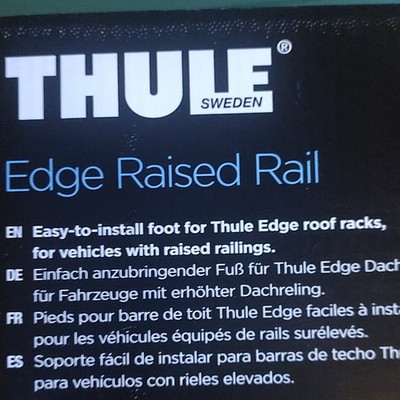 Thule 2 Pack Edge Raised Rail Roof Rack 720401