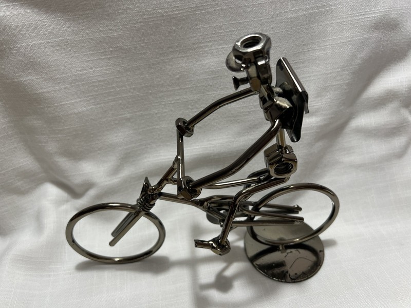 Metal Art Handmade Bicycle Collectible Figurine Creative Gift 