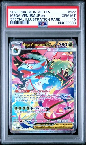2025 POKEMON MEG EN-MEGA EVOLUTION #177 MEGA VENUSAUR EX PSA 10